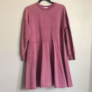 Zara • Plum Long Sleeve Midi Dress Size Small